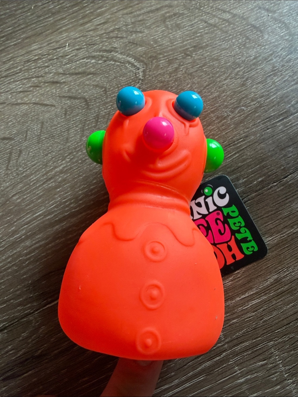 Panic Pete Needoh Squeeze Toy - Orange